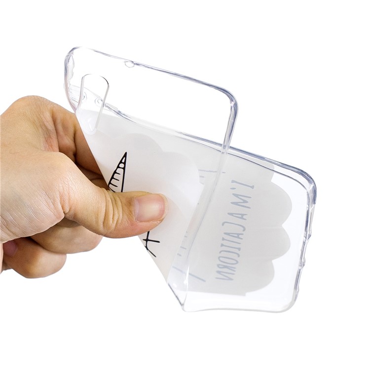 Cubierta Del Teléfono Móvil Del Patrón De Impresión TPU Para Huawei P20 - Gato Dormido-4