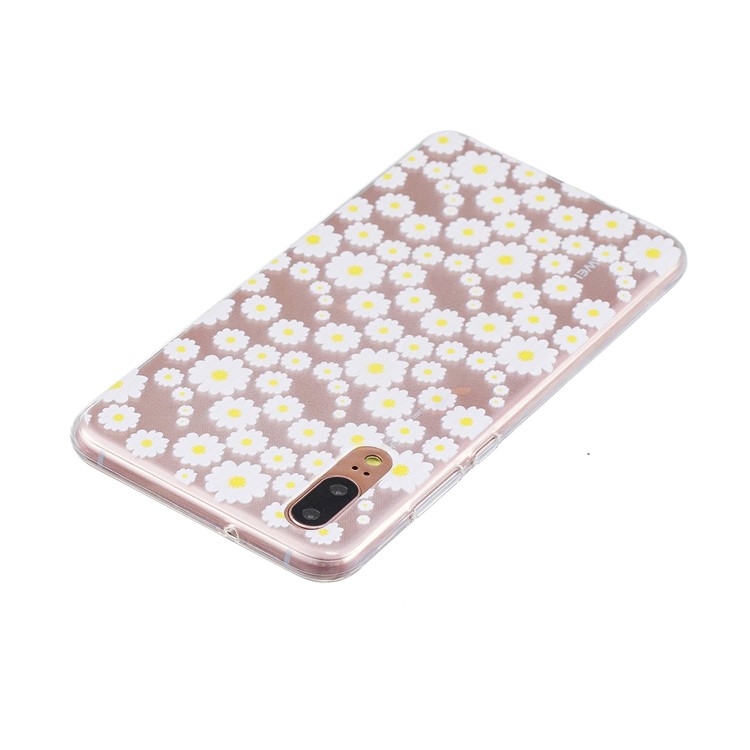 Printing Pattern TPU Mobile Phone Case Cover for Huawei P20 - Daisy-3