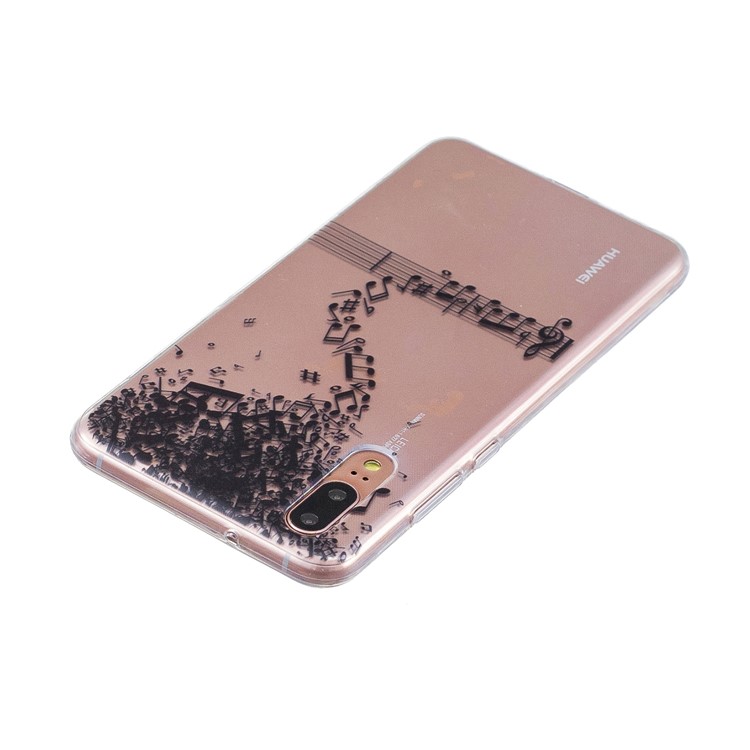 Printing Pattern TPU Cover Shell for Huawei P20 - Musical Note-3