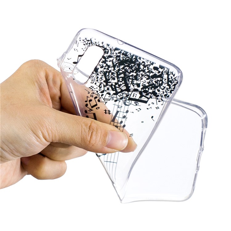 Printing Pattern TPU Cover Shell for Huawei P20 - Musical Note-4