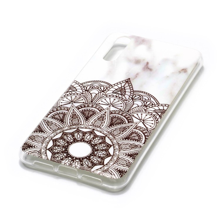 Marble Pattern IMD TPU Gel Case for Huawei P20 - Mandala Pattern-3