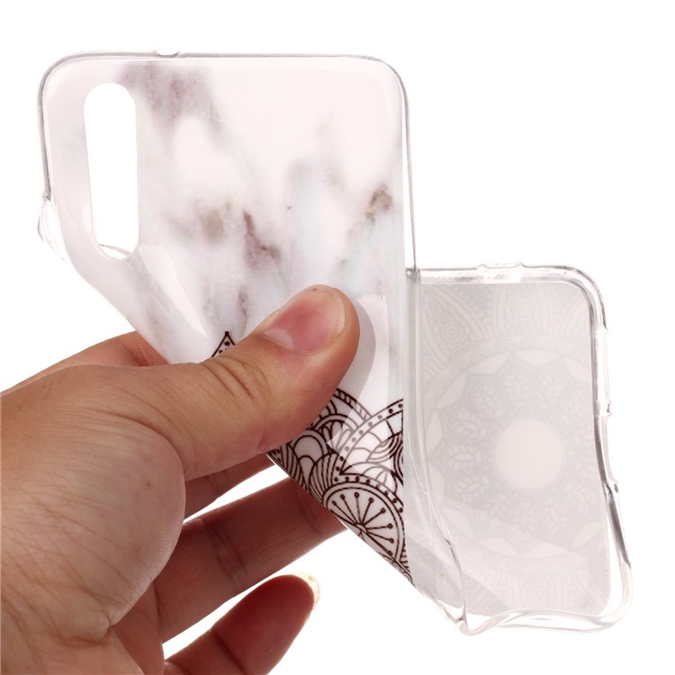 Marble Pattern IMD TPU Gel Case for Huawei P20 - Mandala Pattern-4