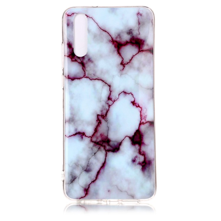 Marble Pattern IMD TPU Cover Shell Case for Huawei P20 - Purple-2
