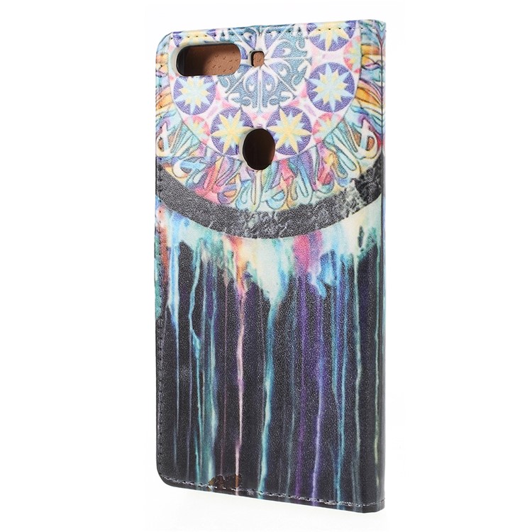 Pattern Printing Wallet Leather Cell Phone Accessory Case Cover for Huawei Enjoy 8/Honor 7C/Y7 Prime (2018) - Dream Catcher-3
