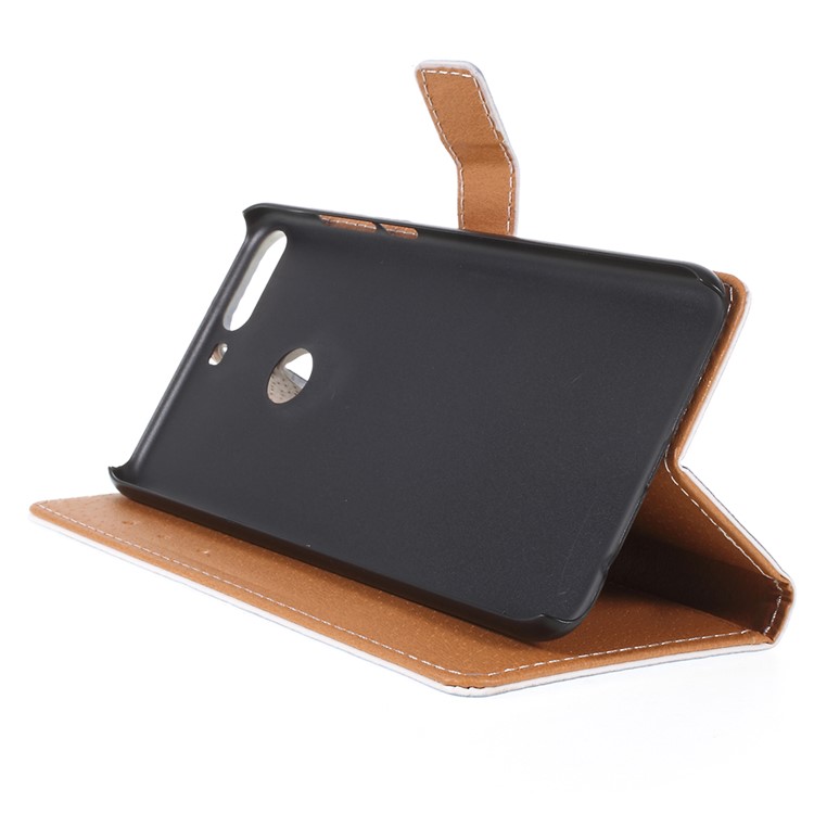 Pattern Printing Wallet Leather Cell Phone Accessory Shell for Huawei Enjoy 8/Honor 7C/Y7 Prime (2018) - Police Public Call Box-4