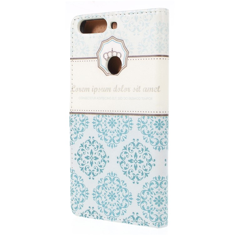 Pattern Printing Wallet Leather Phone Case Cover for Huawei Enjoy 8/Honor 7C/Y7 Prime (2018) - Damask Flower-3