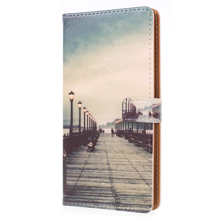 Pattern Printing Wallet Leather Mobile Case for Huawei Enjoy 8/Honor 7C/Y7 Prime (2018) - Street-2