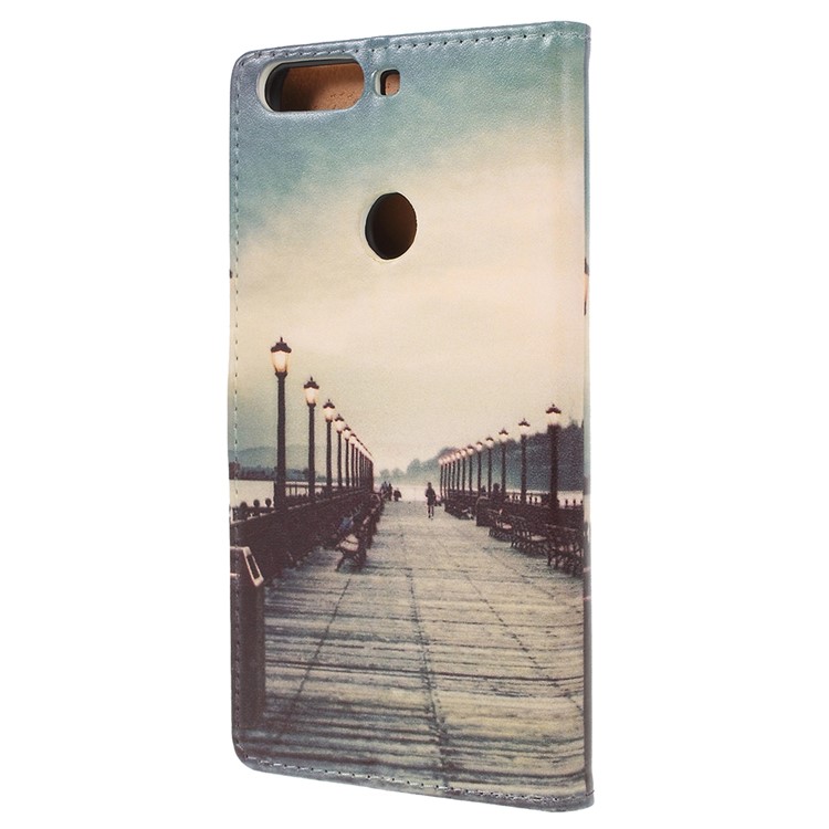 Pattern Printing Wallet Leather Mobile Case for Huawei Enjoy 8/Honor 7C/Y7 Prime (2018) - Street-3