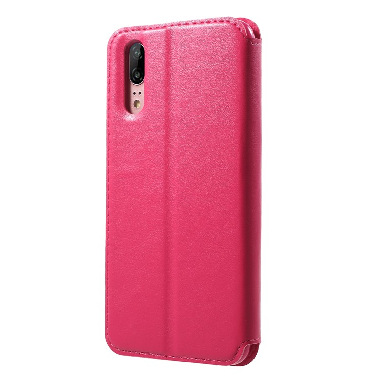ROAR KOREA View Window Noble Leather Flip Stand Case for Huawei P20 - Rose-2