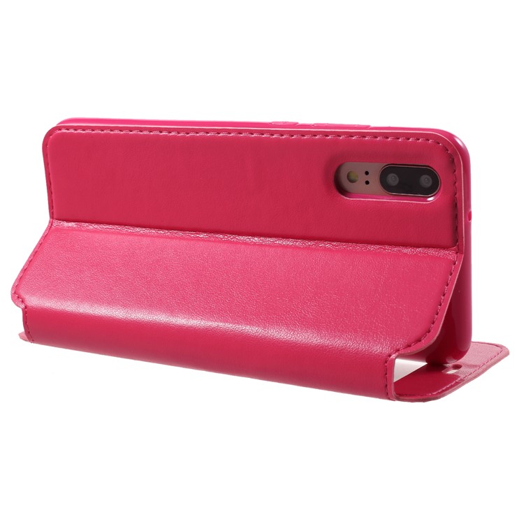 ROAR KOREA View Window Noble Leather Flip Stand Case for Huawei P20 - Rose-5
