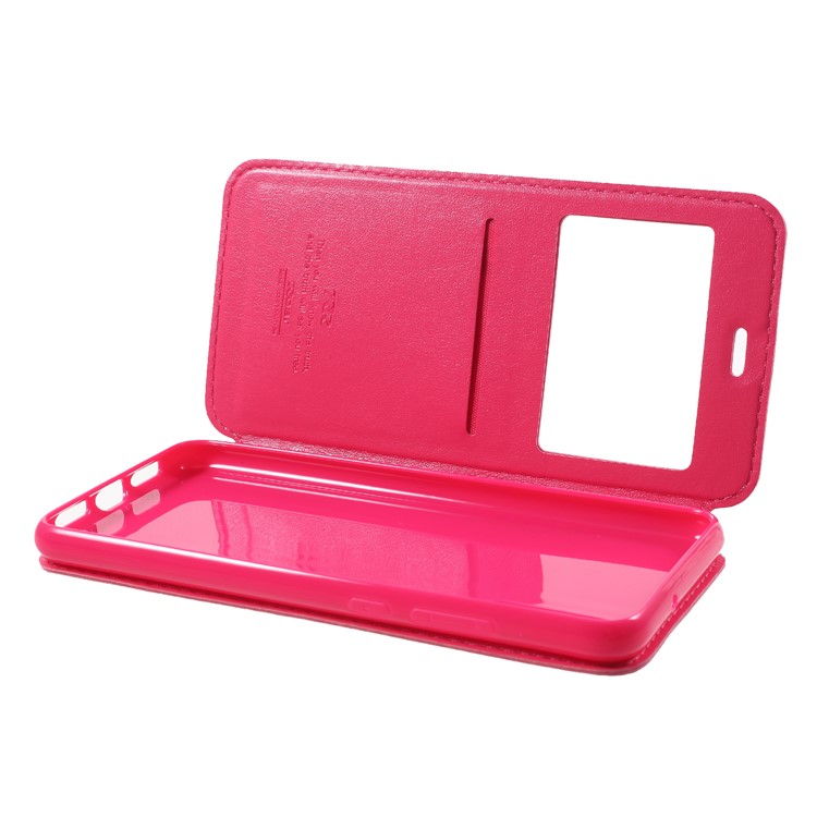 ROAR KOREA View Window Noble Leather Flip Stand Case for Huawei P20 - Rose-6