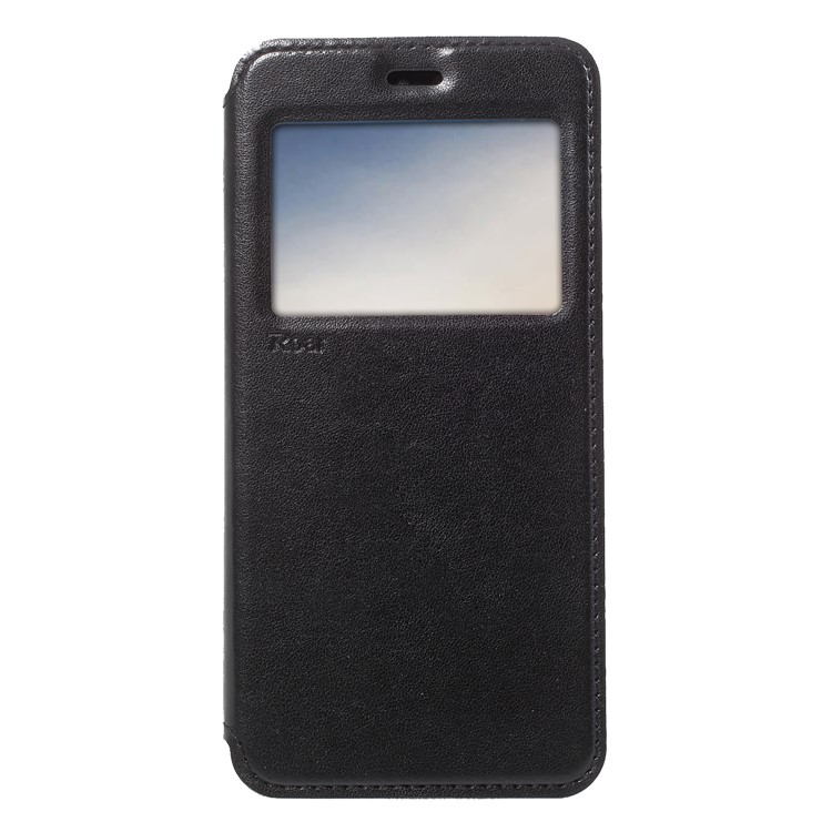 ROAR View Window Noble Leather Flip Stand Cover for Huawei P20 - Black-1