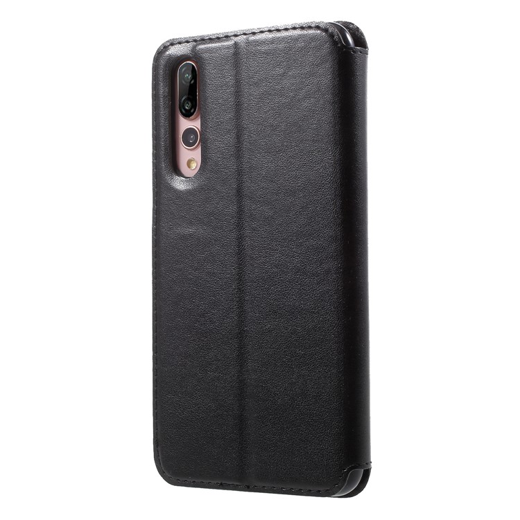 ROAR KOREA View Window Noble Leather Flip Stand Case for Huawei P20 Pro - Black-2