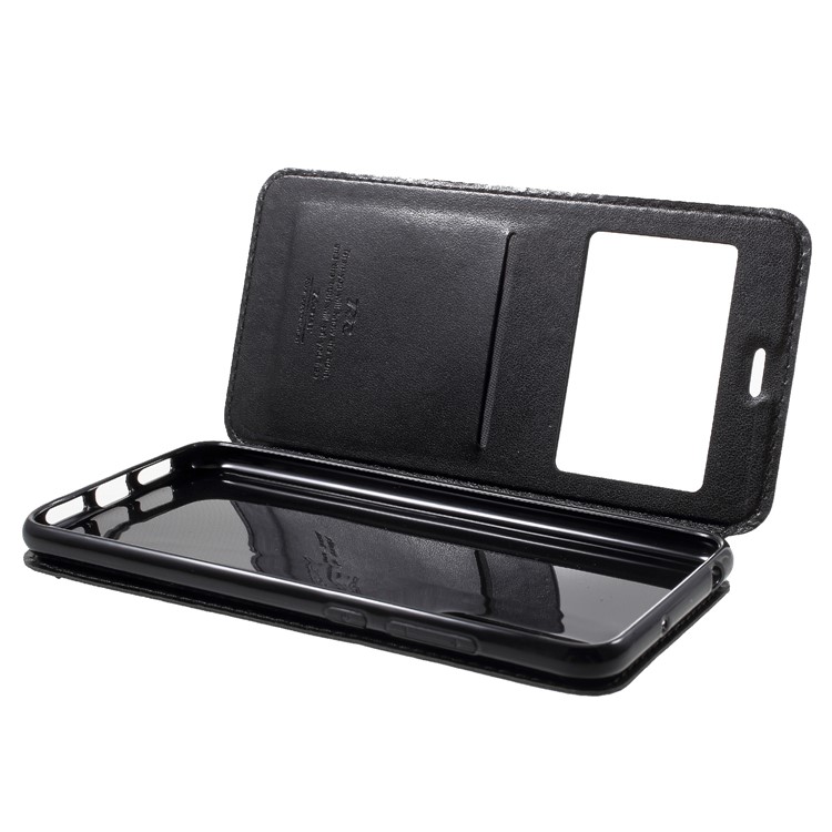 ROAR KOREA View Window Noble Leather Flip Stand Case for Huawei P20 Pro - Black-7