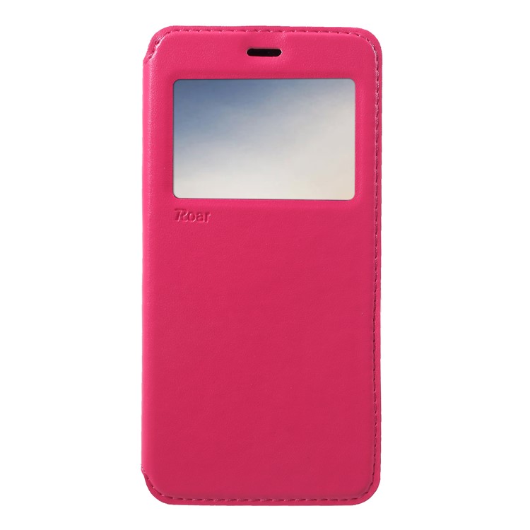 ROAR View Window Noble Leather Flip Stand Shell for Huawei P20 Pro - Rose-1