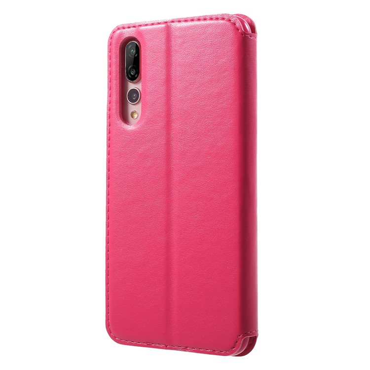 ROAR View Window Noble Leather Flip Stand Shell for Huawei P20 Pro - Rose-2