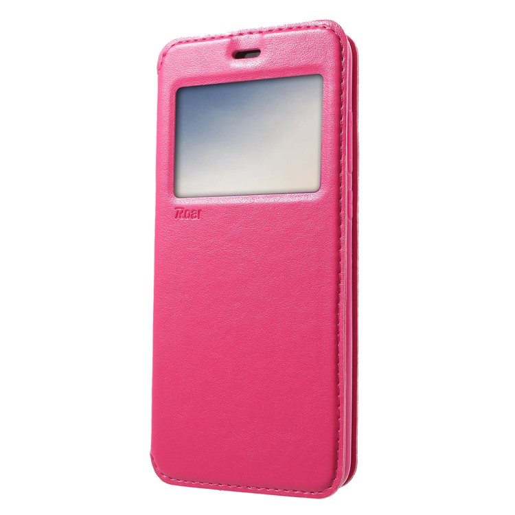 ROAR View Window Noble Leather Flip Stand Shell for Huawei P20 Pro - Rose-3