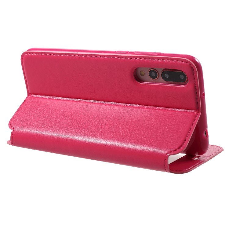 ROAR View Window Noble Leather Flip Stand Shell for Huawei P20 Pro - Rose-5
