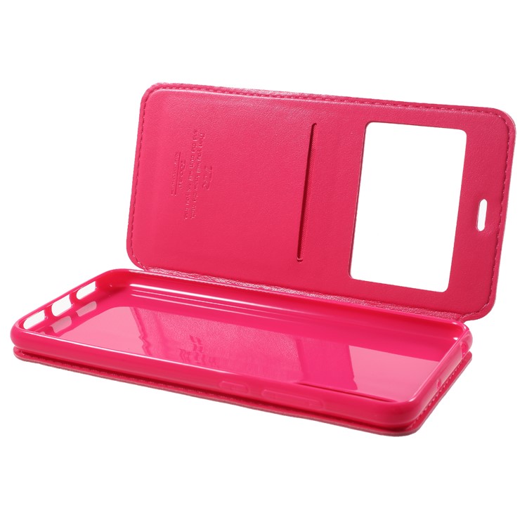 ROAR View Window Noble Leather Flip Stand Shell for Huawei P20 Pro - Rose-6