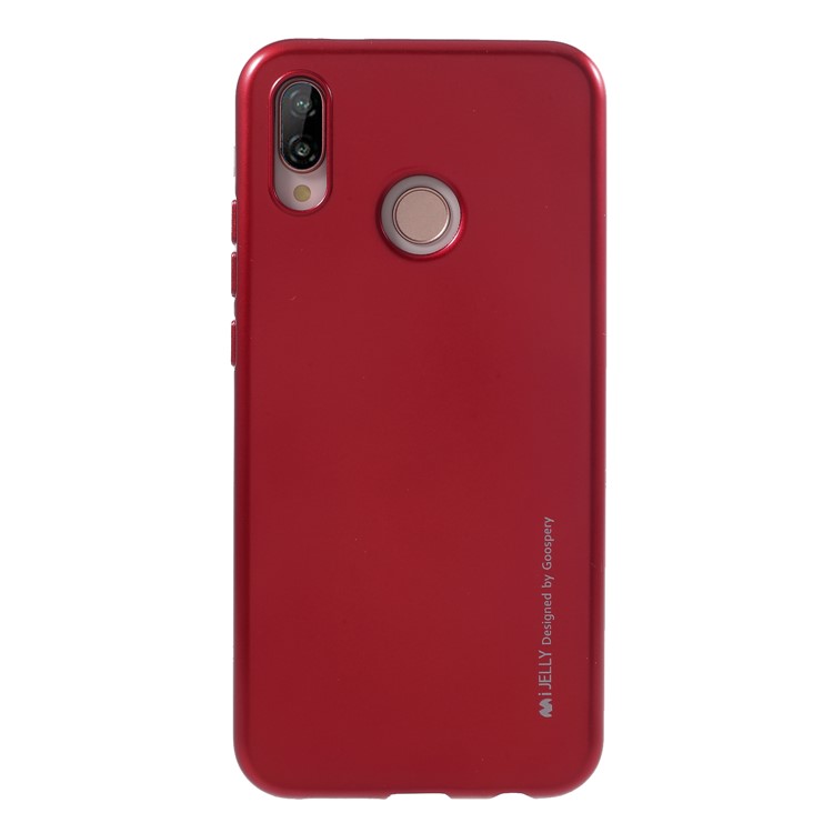 MERCURY GOOSPERY i JELLY Metallic TPU Flexible Mobile Phone Case for Huawei P20 Lite / Nova 3e (China) - Red-2