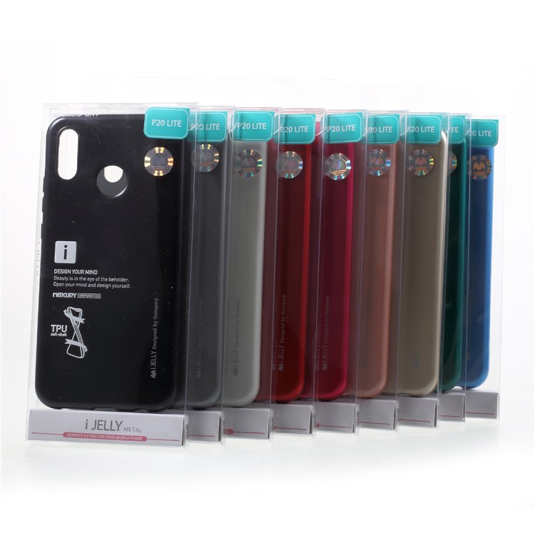 MERCURY GOOSPERY i JELLY Metallic TPU Flexible Mobile Phone Case for Huawei P20 Lite / Nova 3e (China) - Red-5