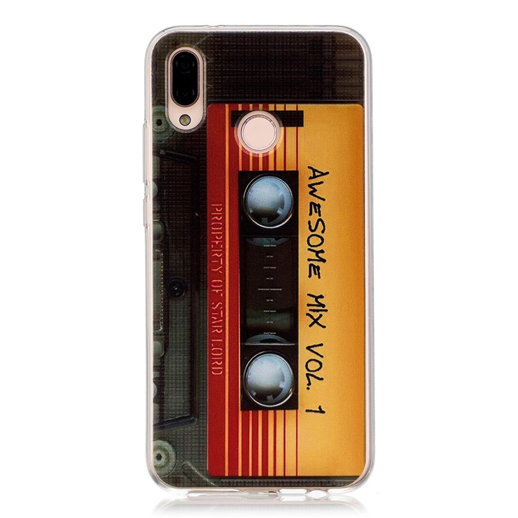 Printing Pattern TPU Cellphone Case for Huawei P20 Lite/Nova 3e - Cassette-1