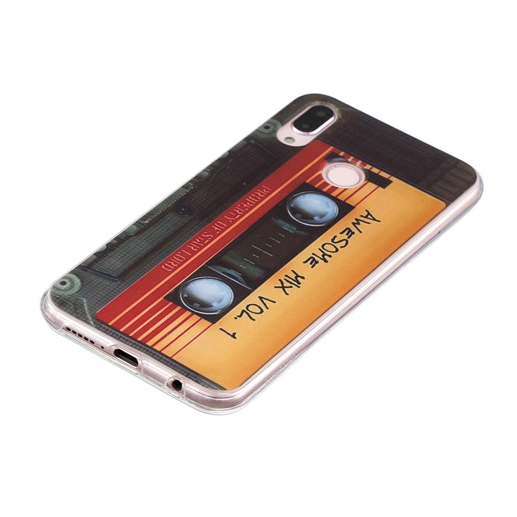 Printing Pattern TPU Cellphone Case for Huawei P20 Lite/Nova 3e - Cassette-2