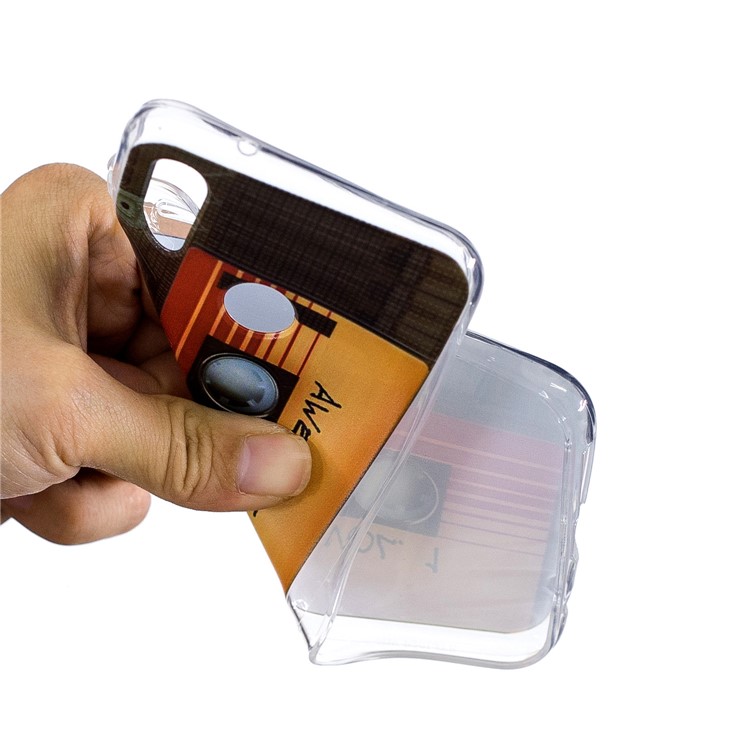 Printing Pattern TPU Cellphone Case for Huawei P20 Lite/Nova 3e - Cassette-4
