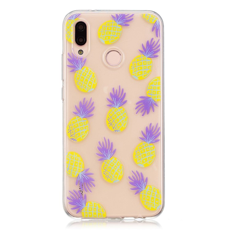 Printing Pattern TPU Mobile Accessory Shell for Huawei P20 Lite/Nova 3e - Pineapple-1