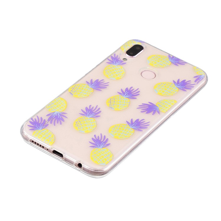 Printing Pattern TPU Mobile Accessory Shell for Huawei P20 Lite/Nova 3e - Pineapple-2