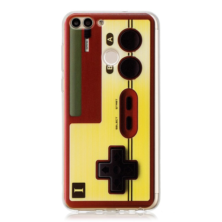 Pattern Printing Soft TPU Shell for Huawei P Smart / Enjoy 7S - Game Controller-1