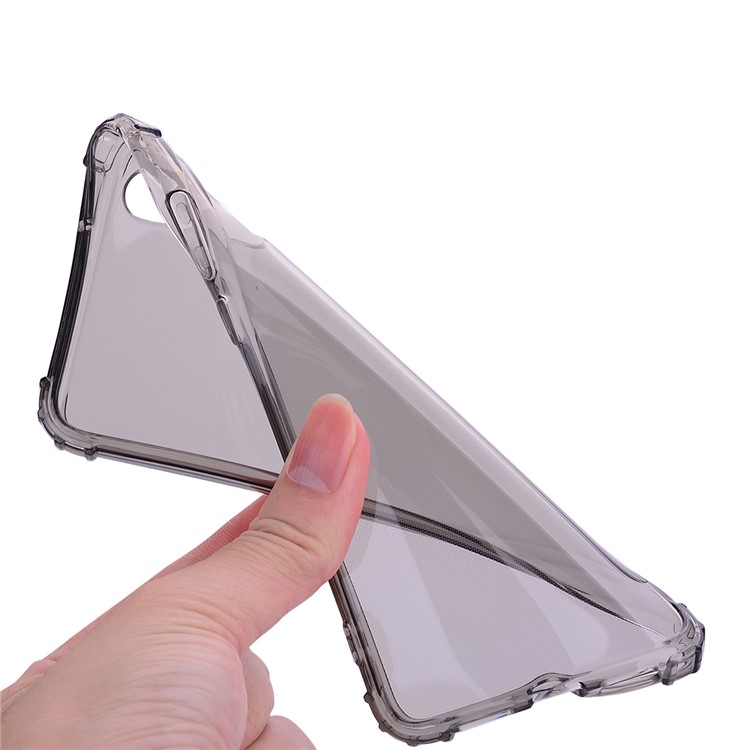 Shock-resistant TPU Protection Cell Phone Case for Huawei P20 - Grey-5