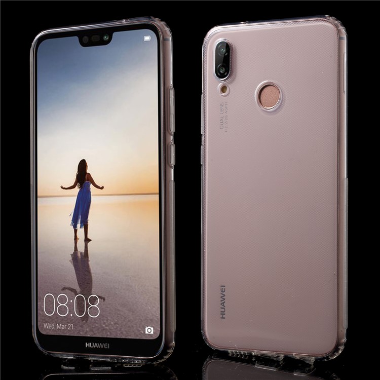 Drop-resistant Clear TPU Protection Mobile Phone Case for Huawei P20 Lite / Nova 3e-1