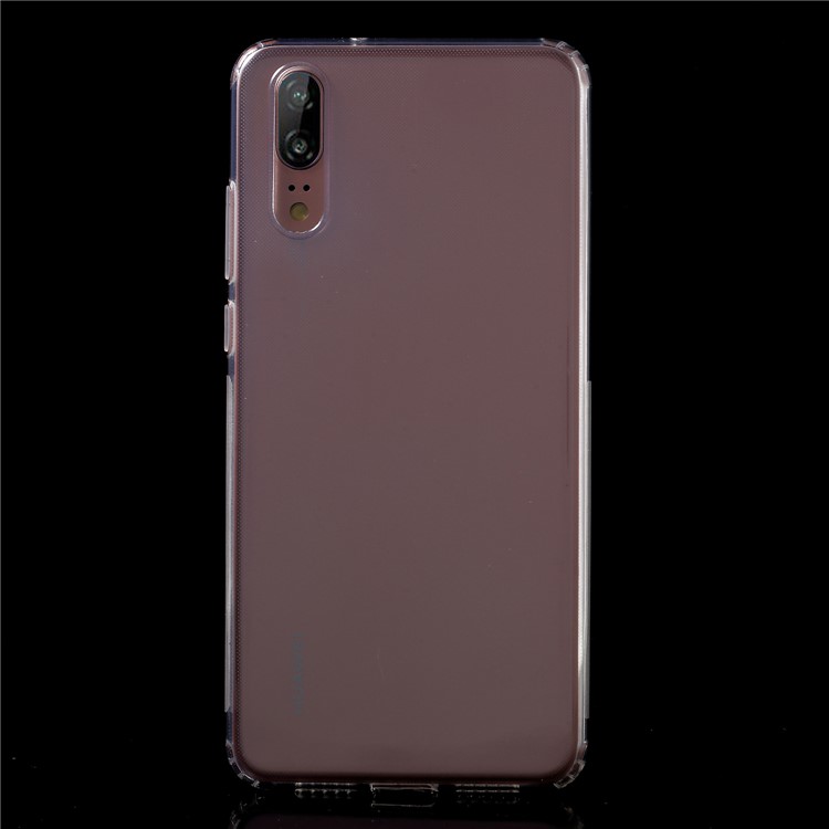 Drop-resistant Clear TPU Cell Phone Case Cover for Huawei P20-2