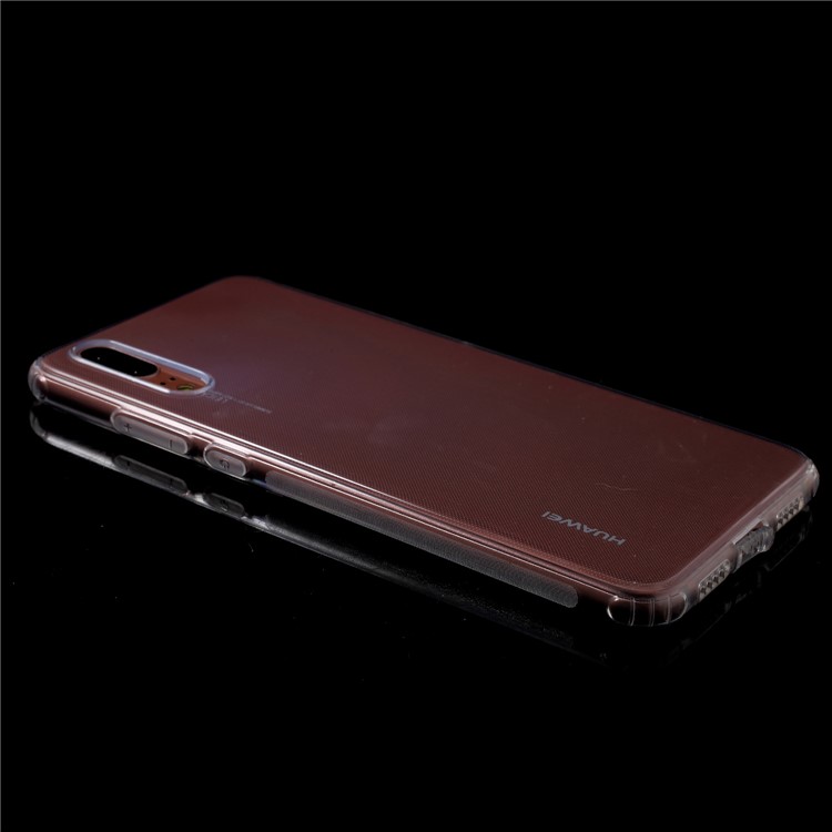 Drop-resistant Clear TPU Cell Phone Case Cover for Huawei P20-3