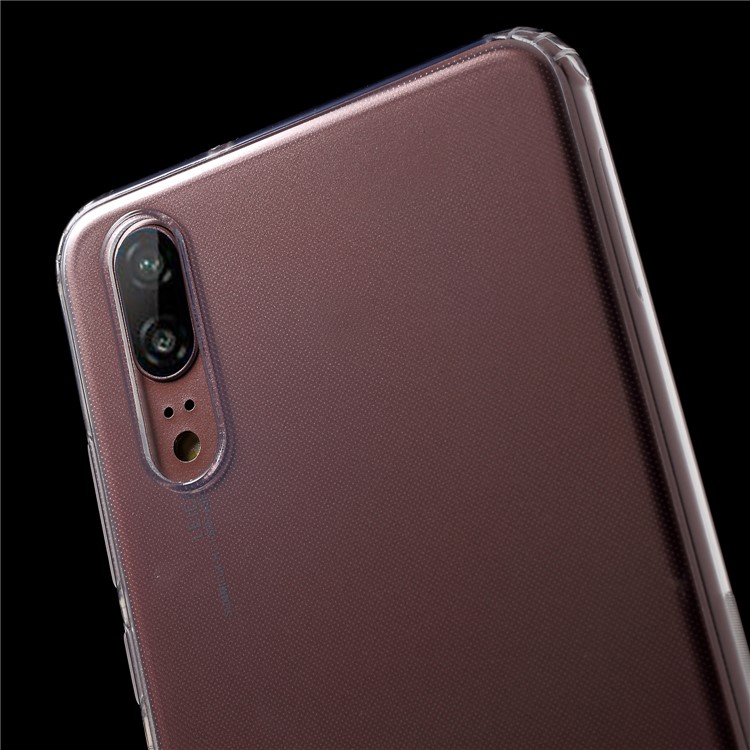 Drop-resistant Clear TPU Cell Phone Case Cover for Huawei P20-4