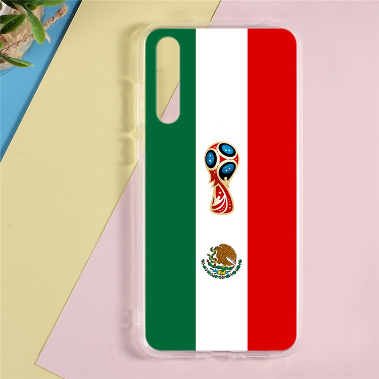 Pattern Printing 2018 World Cup Series TPU Case for Huawei P20 Pro - Mexican Flag-1