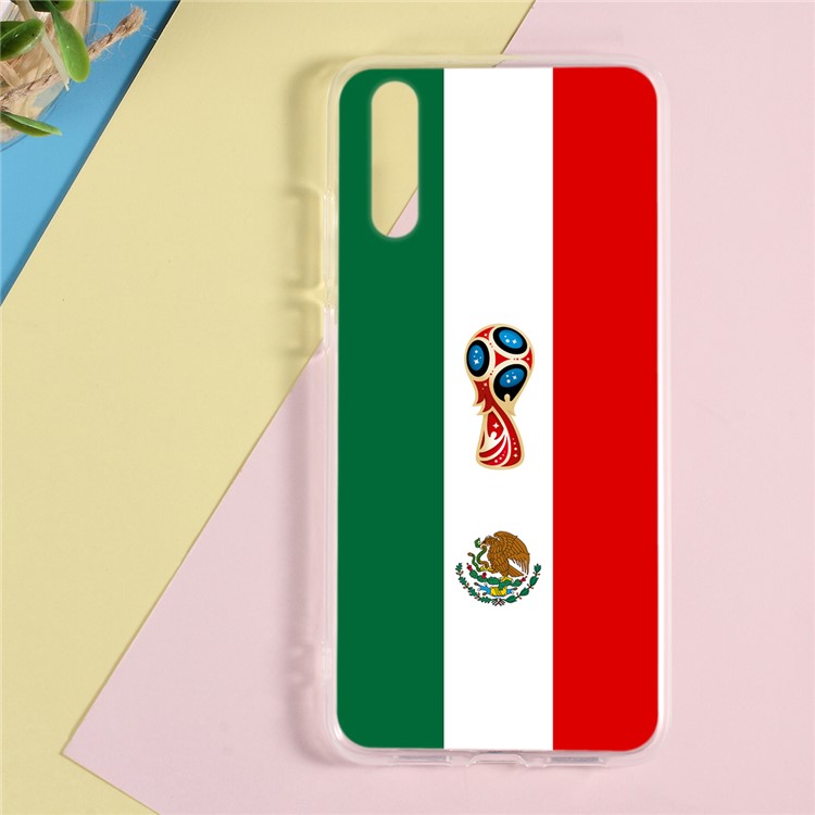 Pattern Printing 2018 World Cup Series TPU Case for Huawei P20 - Mexican Flag-1