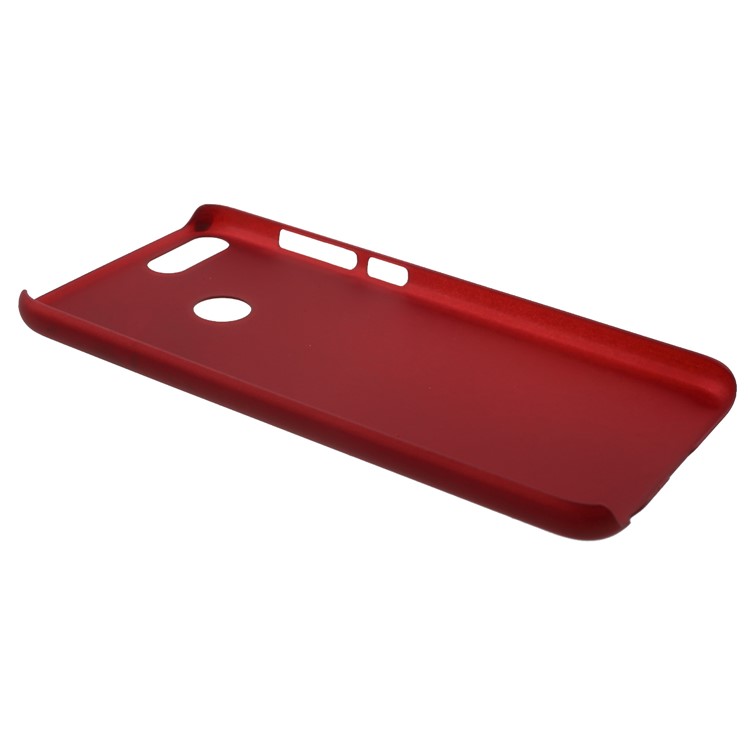 Rubberized PC Mobile Phone Case for Huawei Honor 10 Lite - Red-3