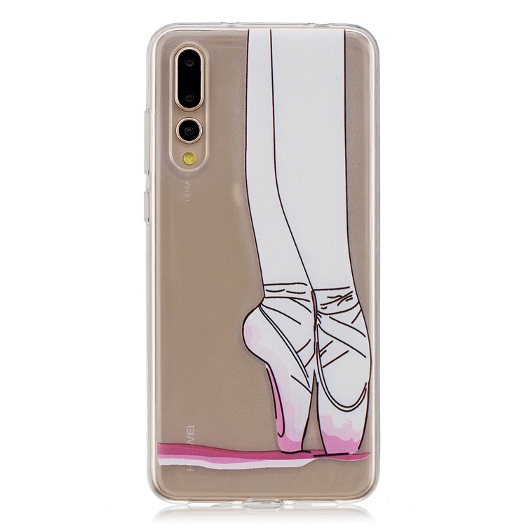 Printing Pattern TPU Case Cover for Huawei P20 Pro - Feet of Dancer-1