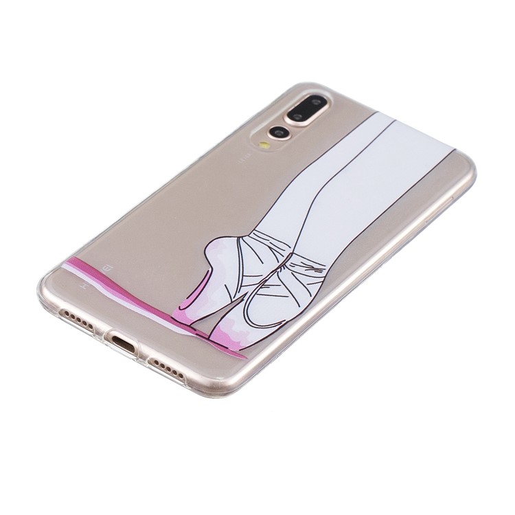 Printing Pattern TPU Case Cover for Huawei P20 Pro - Feet of Dancer-2