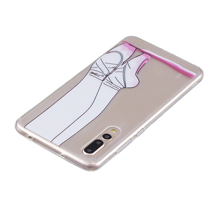 Printing Pattern TPU Case Cover for Huawei P20 Pro - Feet of Dancer-3