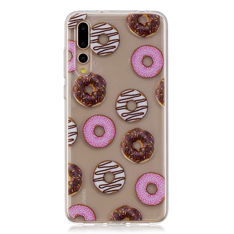 Printing Pattern TPU Phone Case Cover for Huawei P20 Pro - Doughnuts-1