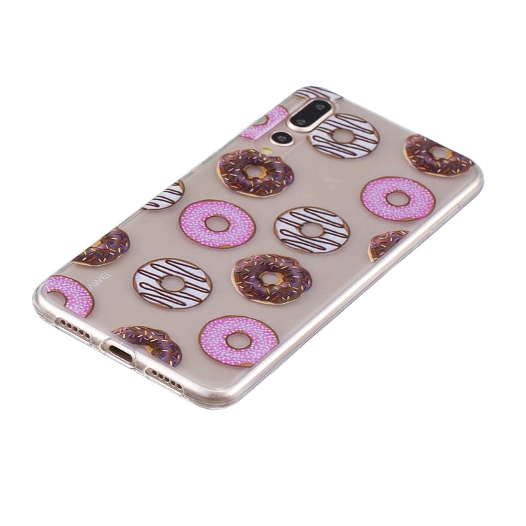 Printing Pattern TPU Phone Case Cover for Huawei P20 Pro - Doughnuts-2