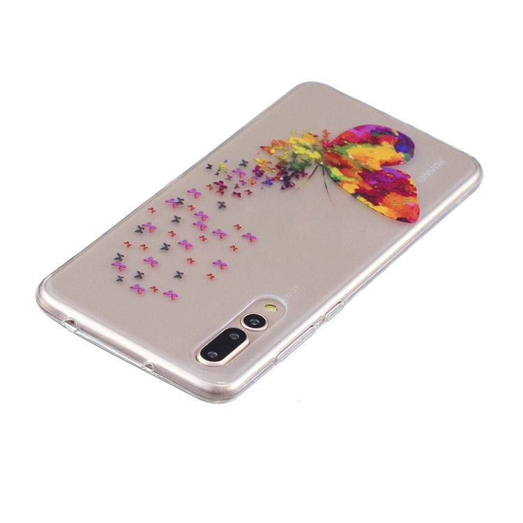 Printing Pattern TPU Accessory Cover for Huawei P20 Pro - Colorful Butterfly-3