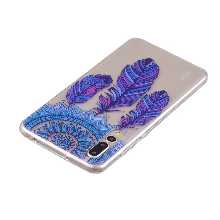 Druckmuster TPU Telefon Zubehör Fall Für Huawei P20 Pro - Traumfänger-3