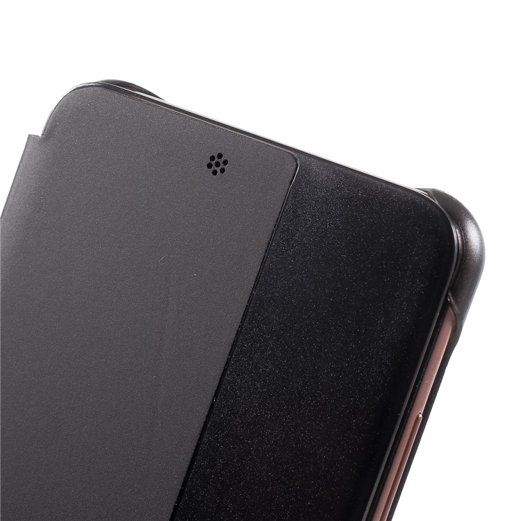 View Window Smart PU Leather Phone Case for Huawei P20 - Black-6