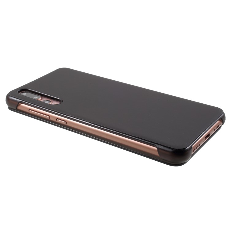 View Window Smart PU Leather Phone Case for Huawei P20 Pro - Black-4