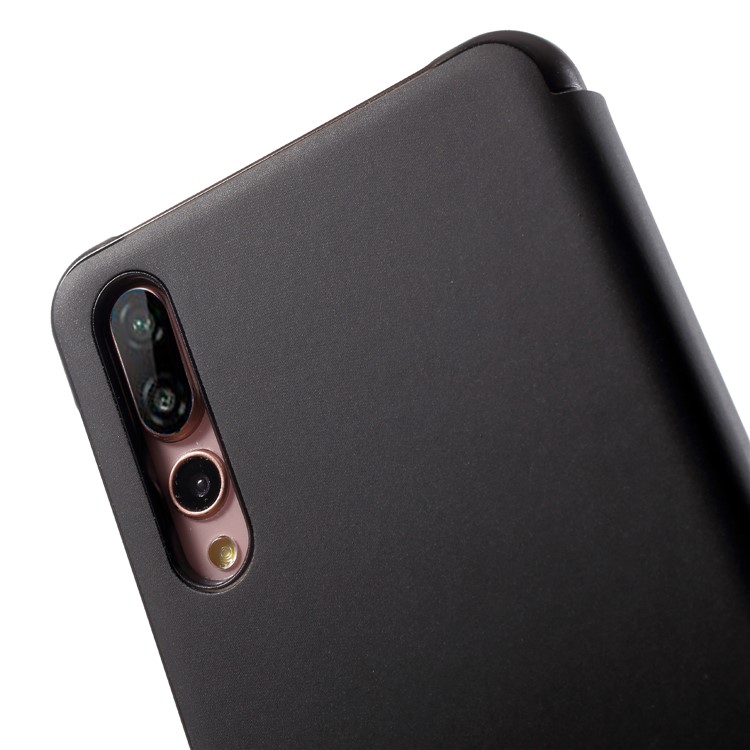 View Window Smart PU Leather Phone Case for Huawei P20 Pro - Black-7