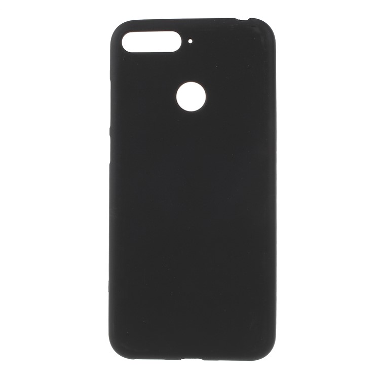 Double-sided Matte TPU Gel Back Phone Cover for Huawei Honor 7A (with Fingerprint Sensor)/Honor 7A Pro/Enjoy 8e - Black-1